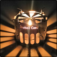 Jeebel Camp เตาแอลกอฮอล์ไทเทเนียมขนาดเล็ก,การปีนเขากลางแจ้งพกพาเตาสำหรับตั้งแคมป์ปิคนิคทำอาหาร