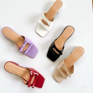 Tazanna Dame 1 inch Coquette Ribbon Heels