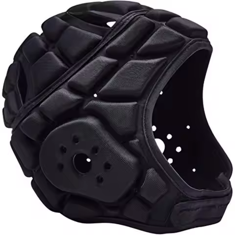 Soft Shell Flag Football Helmet 7v7 Rugby Helmet Scrum Cap Soccer Padded Headgear Adjustable Head Pr