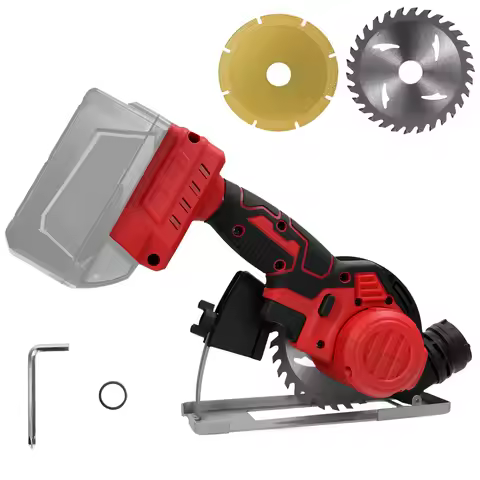 Brushless Electric Circular Saw 1000W Cordless Adjustbale Angle Woodworking Saw Garden Power Tool Fo