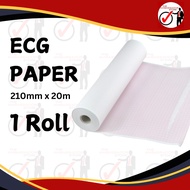 210mm x 20m ECG Paper Electrocardiogram Thermal Paper for ECG Machine