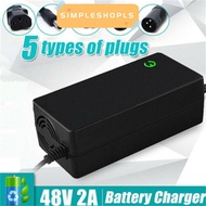 SIMPLESHOPLS Power Adapter DC Head Safety 48V Lithium Electric Bicycle
