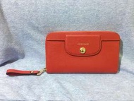 Longchamp紅色手拿包,拉鍊包,長夾