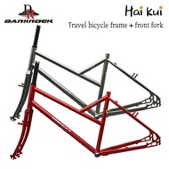 DARKROCK touring bike frame haikui inclined beam touring travel frame disc brake V brake steel frame