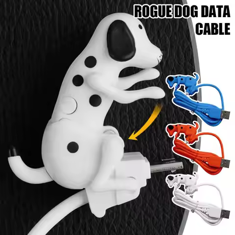 Universal Rogue Dog Data Cable Type-C Cable Funny Humping Sports Charging Cable Puppy 1M Shaped Cute