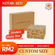 Kotak Pizza Printing Gift Box Printing Printed Mail Box Kotak Printing Die Cut Box with Printing