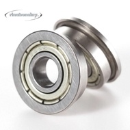 RINABONSINY 4pcs FR8ZZ Flange Ball Bearing, Chromium Steel Z1 Noise Level Flange Rip Bearings, Easy 