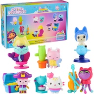Gabby's Dollhouse, 12-Piece Story Figures Gift Pack, with 6 Toy Figures & 6 Dollhouse