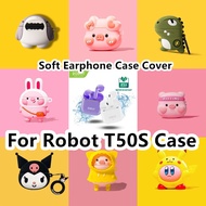 For Robot T50S Case Cartoon Music Red Law Fightfor Robot T50S Casing Soft Earphone Case Cover NO.1