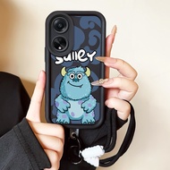 เคสสําห OPPO A98 5G F23 5G A1 5G เคสโทรศัพท์สัตว์ประหลาดน่ารักแมวซิลิโคนสายคล้องกันกระแทก