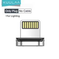 KUULAA 0.5m/1m/2m/3m Magnetic Micro/Type C/Lightning USB Cable For iPhone Samsung Huawei Xiaomi Fast Charging Magnet Charger USB Type C Phone Cable Type-c Cable for Xiaomi Huawei Honor Headphone Apple iPhone Cable for iPhone