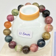 Baceda Natural Tourmaline Bracelet  6-11MM Beads Multi-crystal Jewelry Bi Xi Bracelets 配证书