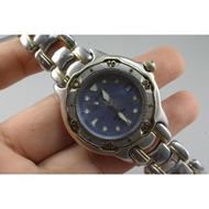 Second-Hand Japanese Vintage Watch Seiko Scuba Driver 7N35 6030 Pearl Shell Dial Men's Quartz Round 