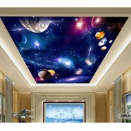 Wallpaper 3D Custom awan, wallpaper plafon, wallpaper atap