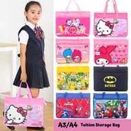 [SG Seller] A3/A4 Size Handbag Tuition Storage Art Bag