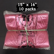 (10 packs x 70 pieces) 15" x 16" Singlet Plastic Bag Medium / T-shirt Bag