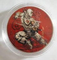 2017 1 oz American Silver ASE GI JOE STORM SHADOW COLORISED (RARE)