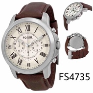 FOSSIL GRANT CHRONOGRAPH Brown Leather MENS watch FS4735