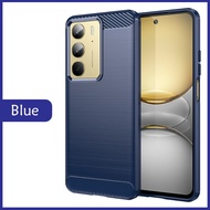 Realme C71 Realme GT 7 GT 7T Back Case Cover Carbon Fiber Brushed TPU Silicone Soft Casing Phone