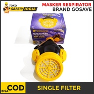 Respirator Masker Obat / Masker Chemical / Masker Cat Anti Debu Single Filter Moncong Babi Warna Kun