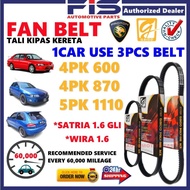 FIS Gaido Fan Belt Proton Wira Satria 1.6 4G92 Air Cond Alternator Power Steering Belt 4PK600 4PK870