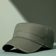 2023 Spring Adult Casual Sun Hat Dad Outdoors Flat Top Cap Man Woman Pure Cotton Big Size Baseball C