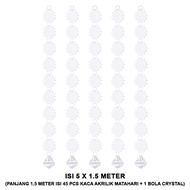 MATAHARI EELIC TMM-MTH1.5M Contents 5 PCS crystal sun-shaped beaded curtain decorations 1.5 meters l