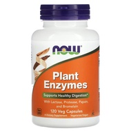 ลอตผลิตใหม่! Exp.2029 NOW Foods Plant Enzymes 120 แคปซูลผัก