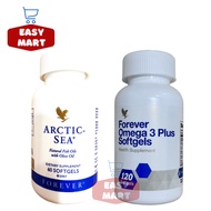 FOREVER LIVING ARCTIC SEA NATURAL FISH OILS WITH OLIVE OIL 60SOFTGELS / OMEGA3 PLUS 120SOFTGELS [100
