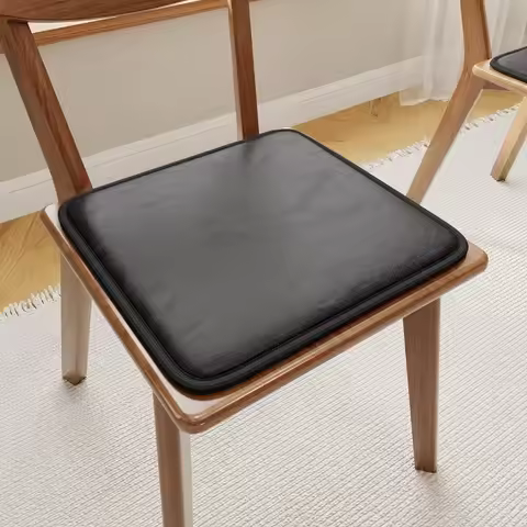 40Γ40cm/45Γ45cm PU Leather Seat Cushion Waterproof Memory Foam Dining Chair Cushion Anti Slip Breath