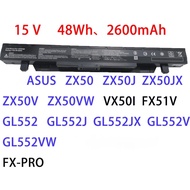 Laptop battery for asus ZX50ZX50J X ZX50V W FX51V GL552J FZ50VA41N1424