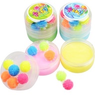 3500 Glitter Sea Urchin Ball Slime (1p) Sticky squishy pom pom