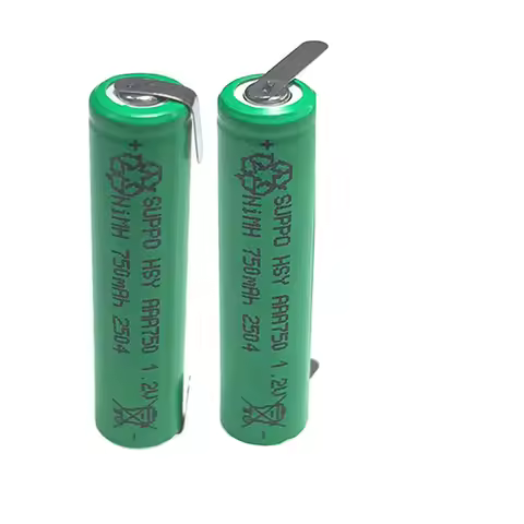2PCS 1.2V AAA 750mAh Rechargeable Battery NiMH with welding tab For Philips PW918 PQ3800 PQ7300 PW93