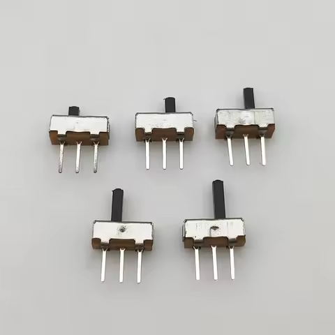 20/50/100Pcs SS12D00 3Pin Toggle Switch 1P2T 2 Position SS12D00G2 DIP Slide Switch Handle length:2mm