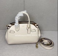 🎀順豐包郵 全新COACH Lillie Carryall 白色 皮革