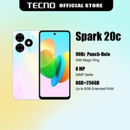 TECNO SPARK 20C Original Cellphone 8+256GB 6.52Inch HD Screen Legal Mobile Phone Cheap 5G Smartphone