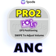Pro 2 ANC TWS airoha 1562A chip Latest for ios18 Bluetooth Stereo Wireless Headset with Free Case