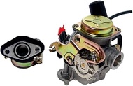 2EXTREME Standard Carburettor + Intake Manifold Compatible with Baotian BT49QT-9, ZNEN ZN50QT-E, REX