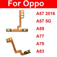 Volume Power Flex Cable For Oppo A59 A77 A79 A83 A57 2016 4G 5G On OFF Power Voulme Side Keys Button