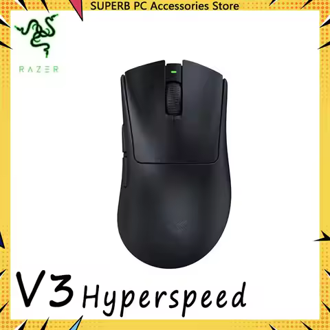 Razer Deathadder V3 HyperSpeed Wireless Ergonomic Esports Mouse - 55 g Ultra-Lightweight Design Smoo