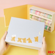 Korea Daiso Daiso Paper Tape Book Style Storage Box Paper Box Paper Tape Storage Handbook Tape Deskt