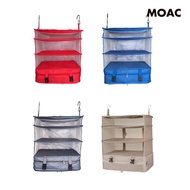 [ Hanging Closet Organizer 3 Tier Suitcase Travel Bags Space Saver Suitcase and Luggage Travel Organizer for RV Apartment