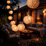 Outdoor-String-Lights-Waterproof, Boho String Lights for Patio, Garden, Porch, Balcony, Gazebo Decor