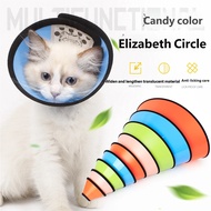 Elizabeth Circle Youfan Candy Color ABS Matte double-sided Velcro pet protective collar