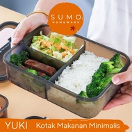 |Sumo| Yuki Lunch Box Airtight Food Holder Simple Food Box Minimalist Food Box Aesthetic Rice Bento Box Simple Food
