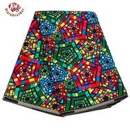 【Hot demand】 100% Cotton Soft Batik Ankara African Fabric Fabric By The Nigeria Ankara Wax Prints So