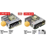 MEAN WELL LRS-50 AC to DC Power Supply (12VDC / 24VDC)