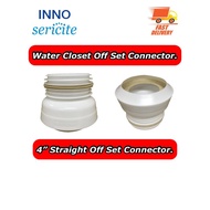 WC OFF SET 4'' STRAIGHT CONNECTOR INNO