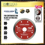 COOLMAN F88 4 (105MM) Continuous Rim Diamond Blade Cutting Disc