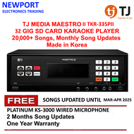 TJ Media Maestro II TKR-335PII 32GB SD Card Karaoke Player with 25000 Songs, 11 Background Videos, F